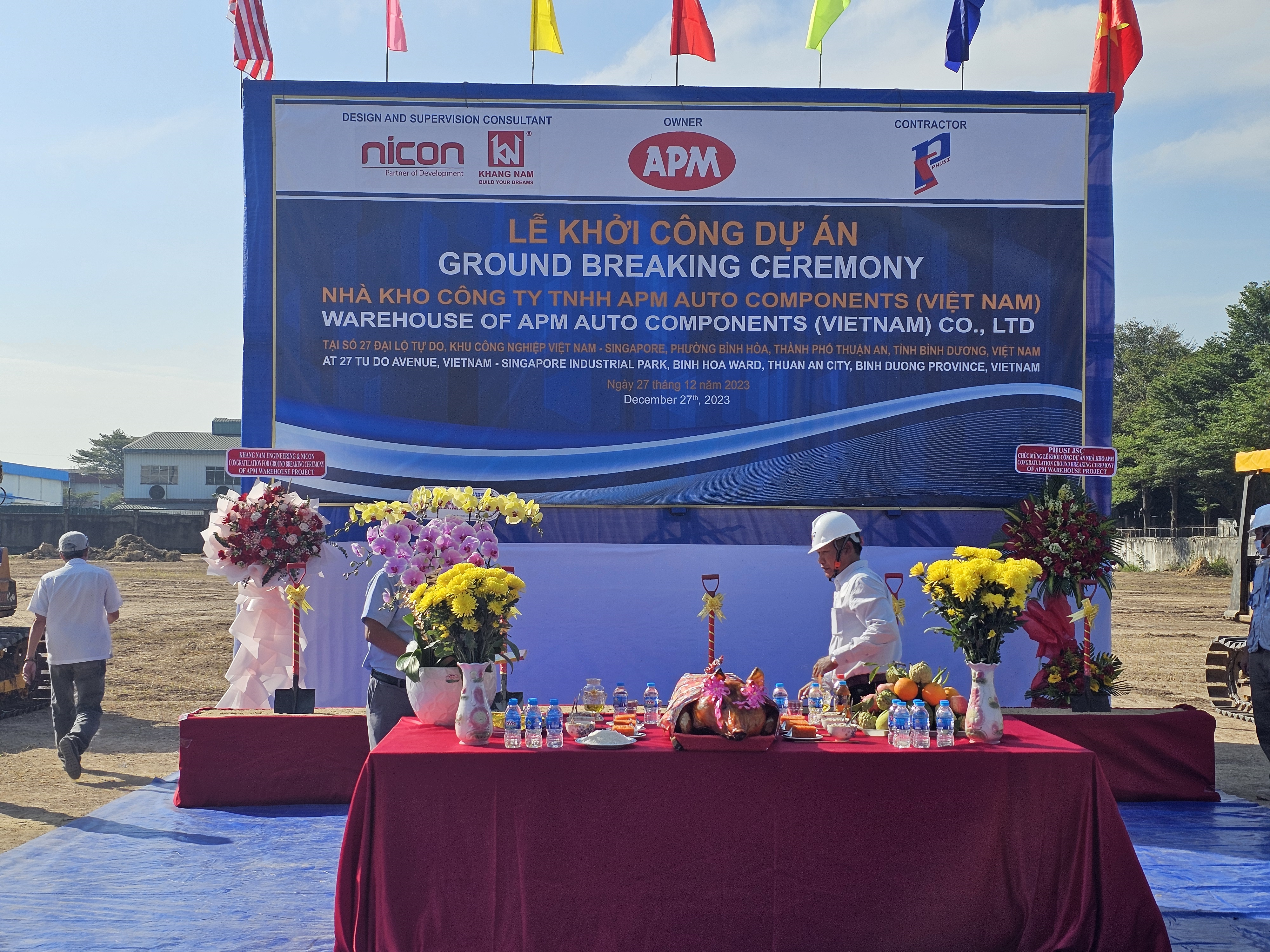 Lễ khởi công dự án Nhà kho APM Auto Components Việt Nam